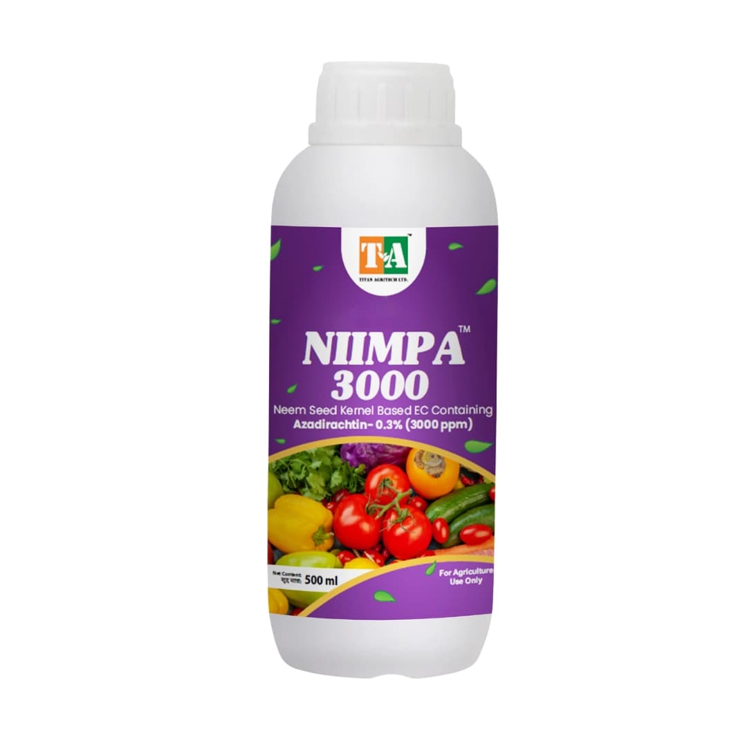 Titan Agritech Niimpa 3000 Azadirachtin 0.3% 3000 PPM Bio Pesticide, Effective Against Wide Range Insects