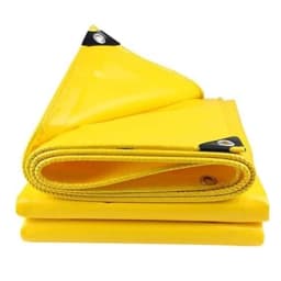 Radhe 120 GSM Heavy Duty Tarpaulin, UV Resistant Waterproof Tarpaulin, Effective For Outdoor Protection (Yellow) 1