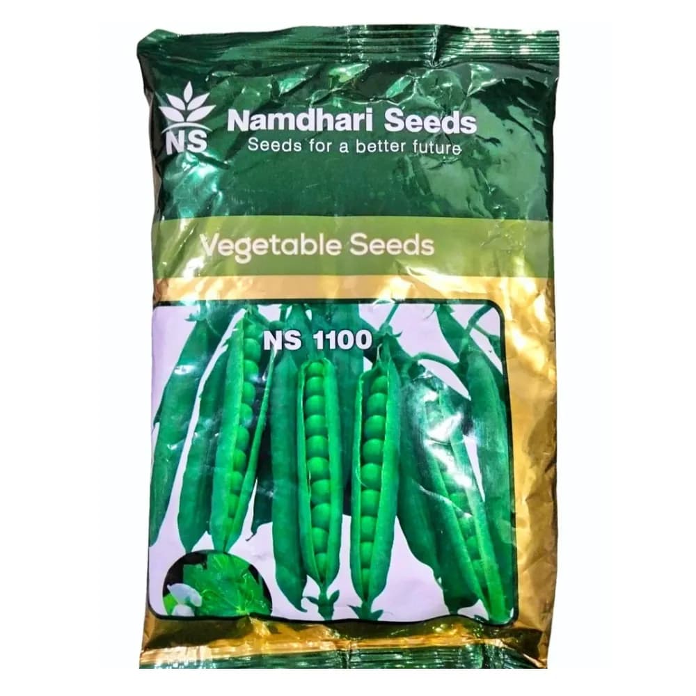 Namdhari NS 1100 Peas Seeds, Mattar ke Beej, Medium Green Color, Vegetable Seeds