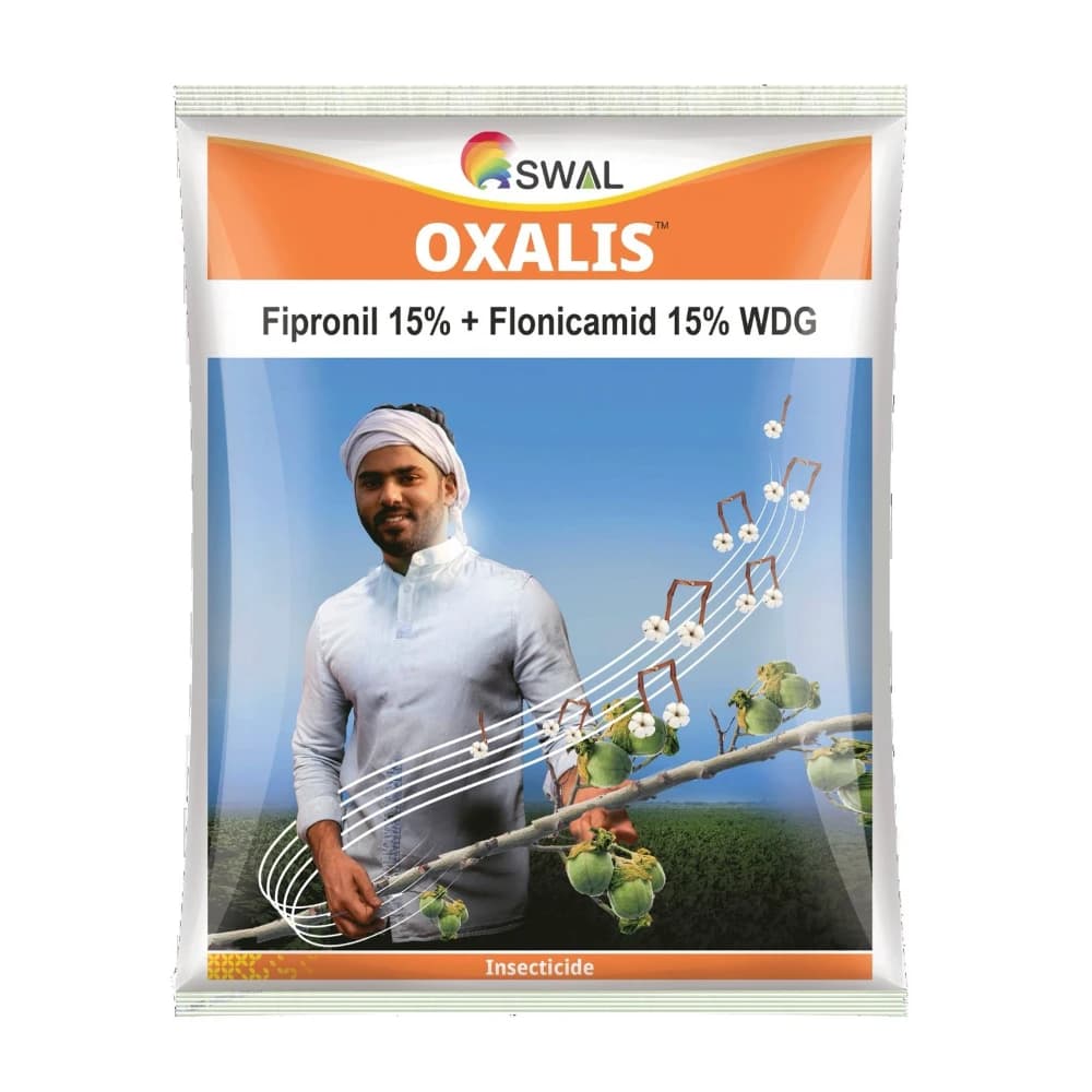 Swal OXALIS Fipronil 15% + Flonicamid 15% WDG Insecticide, Efficient For Sucking Pests And Bollworms In Cotton