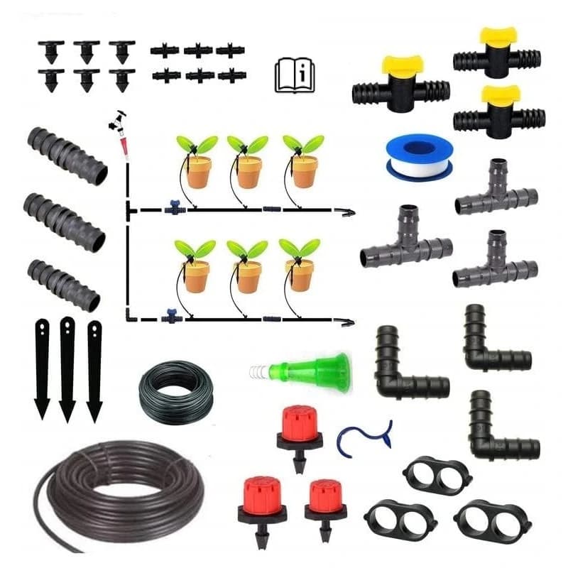 Vasudha Irrigation Plants Drip Irrigation Kit, Watering Kit for Home Garden, Farming & Agriculture Purposes - Image 1