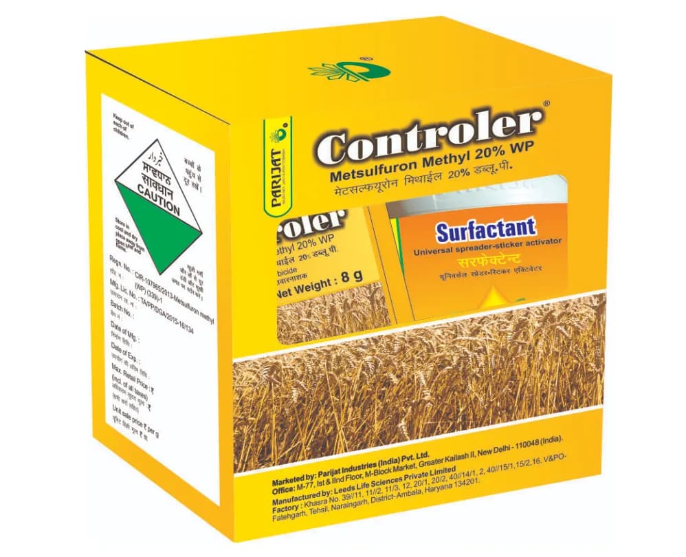 Parijat Controller Metsulfuron Methyl 20% WP Herbicide Effective Control Of Broadleaf Weeds - Image 1