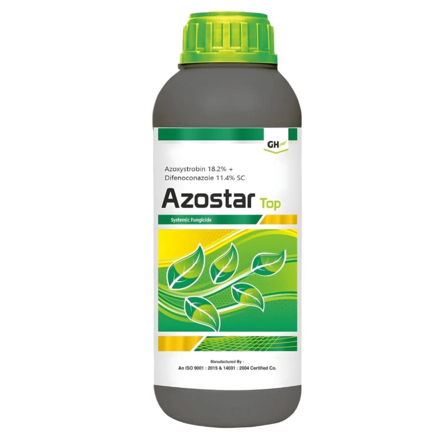 GH Azostar Top Azoxystrobin 18.2% + Difenoconazole 11.4% SC Fungicide, Broad-Spectrum, Effective For Control Fungal Diseases In Crops - Image 1