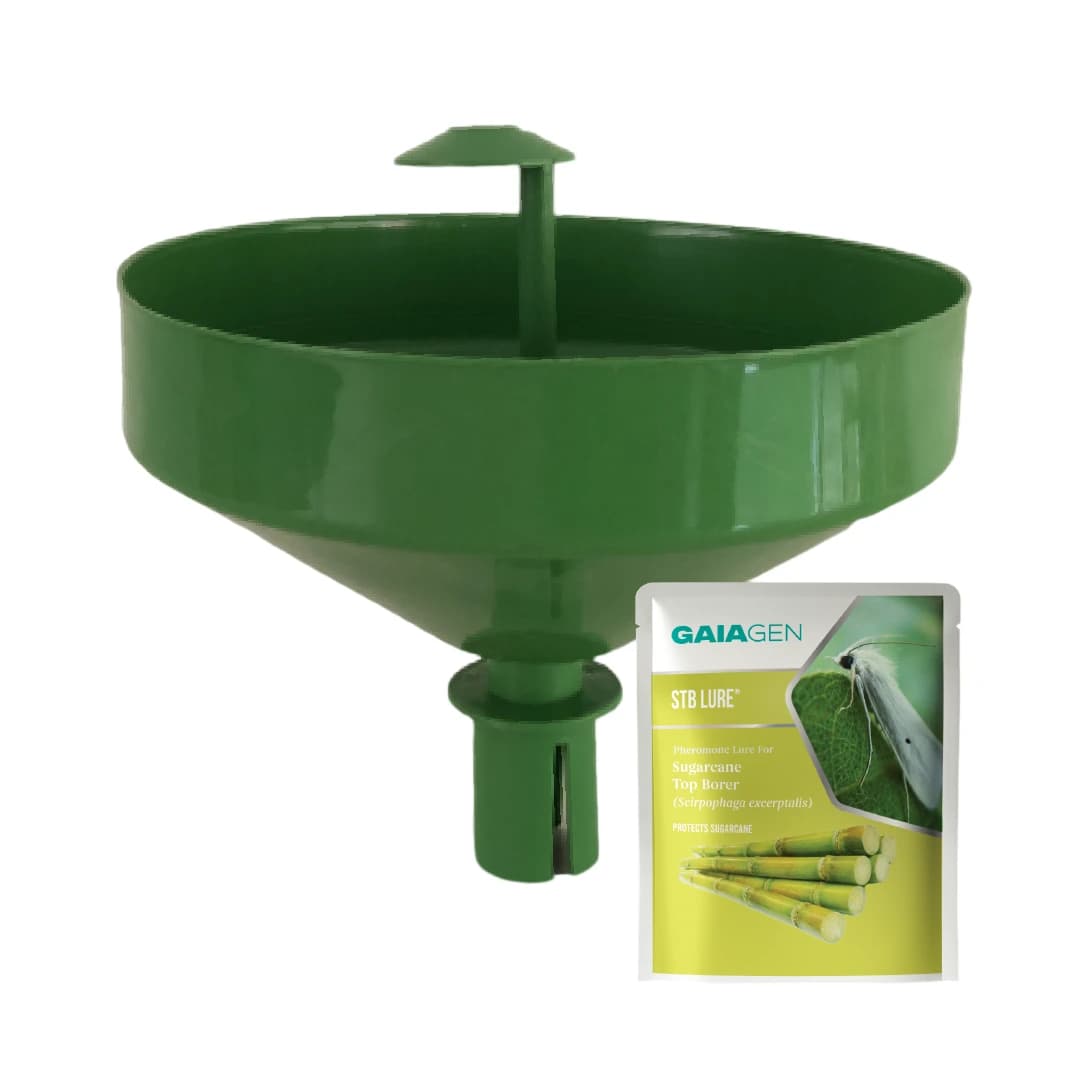 GAIAGEN Pheromone Funnel Trap and Lure For Sugarcane Top Borer (Scirpophaga excerptalis) And Insect Funnel Trap Combo pack - Image 1
