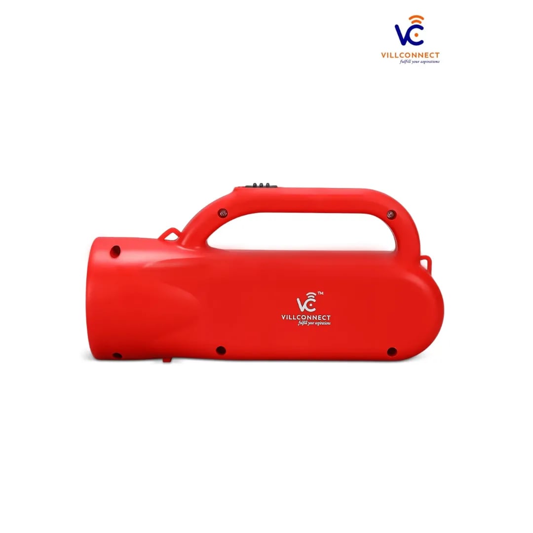 Villconnect Rechargeable Kissan Torch, 4500mAh Battery, Lightweight And Portable Design