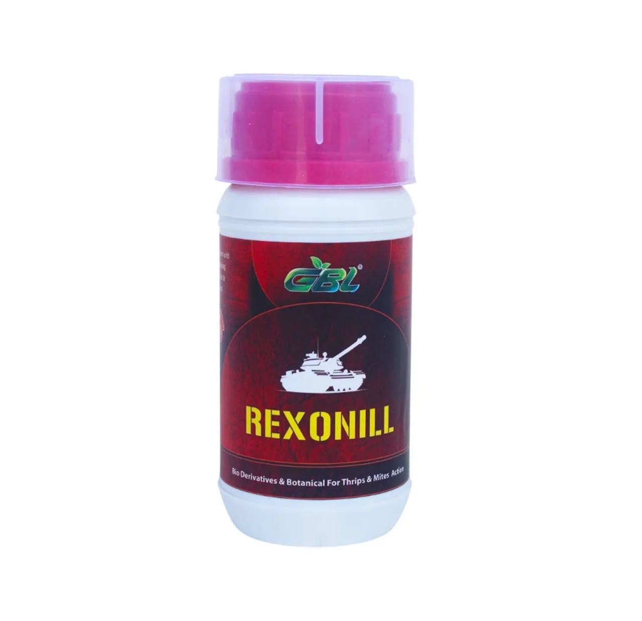 GBL Rexonill Bio Pesticide, Effectively Targets Sucking Pests Such As Aphids, Jassids, Thrips, Whiteflies, Leafminers, And Mites.