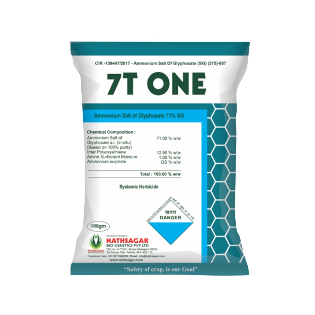 Nathsagar 7T ONE Glyphosate 71% SG , Non Selective Post Emergence Herbicide