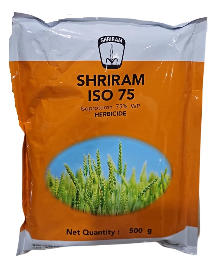Shriram ISO 75 Herbicide (Isoproturon 75% WP) Selective, Systemic Herbicide Controls Annual Grasses & Broadleaf Weeds In Wheat, Rice, Sugarcane & Cotton