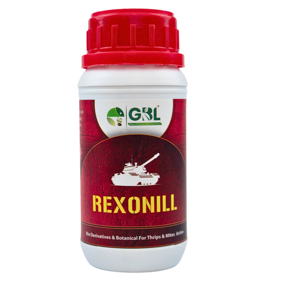 GBL Rexonill Bio Pesticide, Effectively Targets Sucking Pests Such As Aphids, Jassids, Thrips, Whiteflies, Leafminers, And Mites.