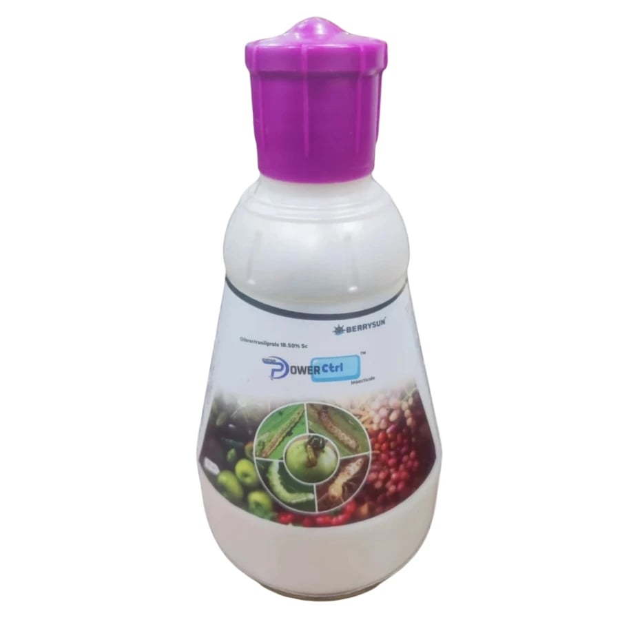 Berrysun Power Control Chlorantraniliprole 18.50% SC Insecticide, Best Control For Pod Borer, Stem Borer, Leaf Folder, Diamondback Moth & Fruit Borer