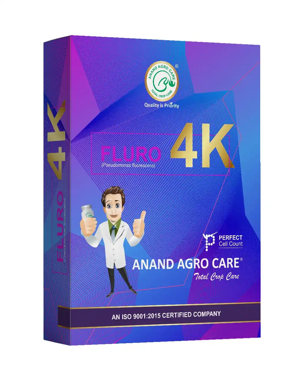 डॉ. बैक्टो का फ़्लोरो 4K स्यूडोमोनास फ़्लोरेसेंस डेक्सट्रोज़ बेस टेक्नोलॉजी पर आधारित है ।