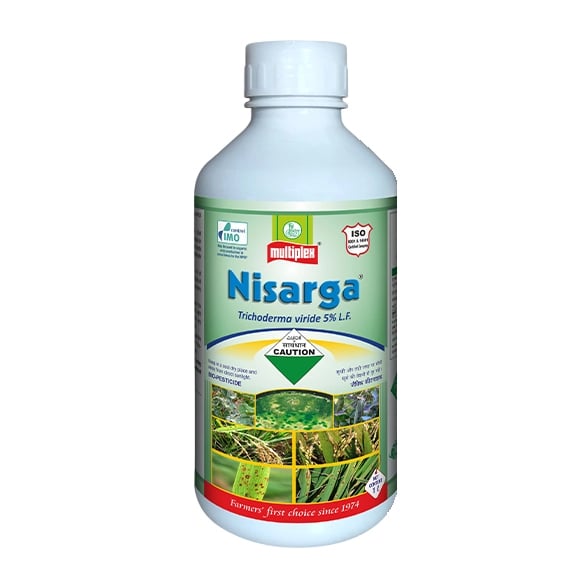 Multiplex Nisarga Trichoderma Viride 5% L.F Fungicide, Effective Fungal Disease Control