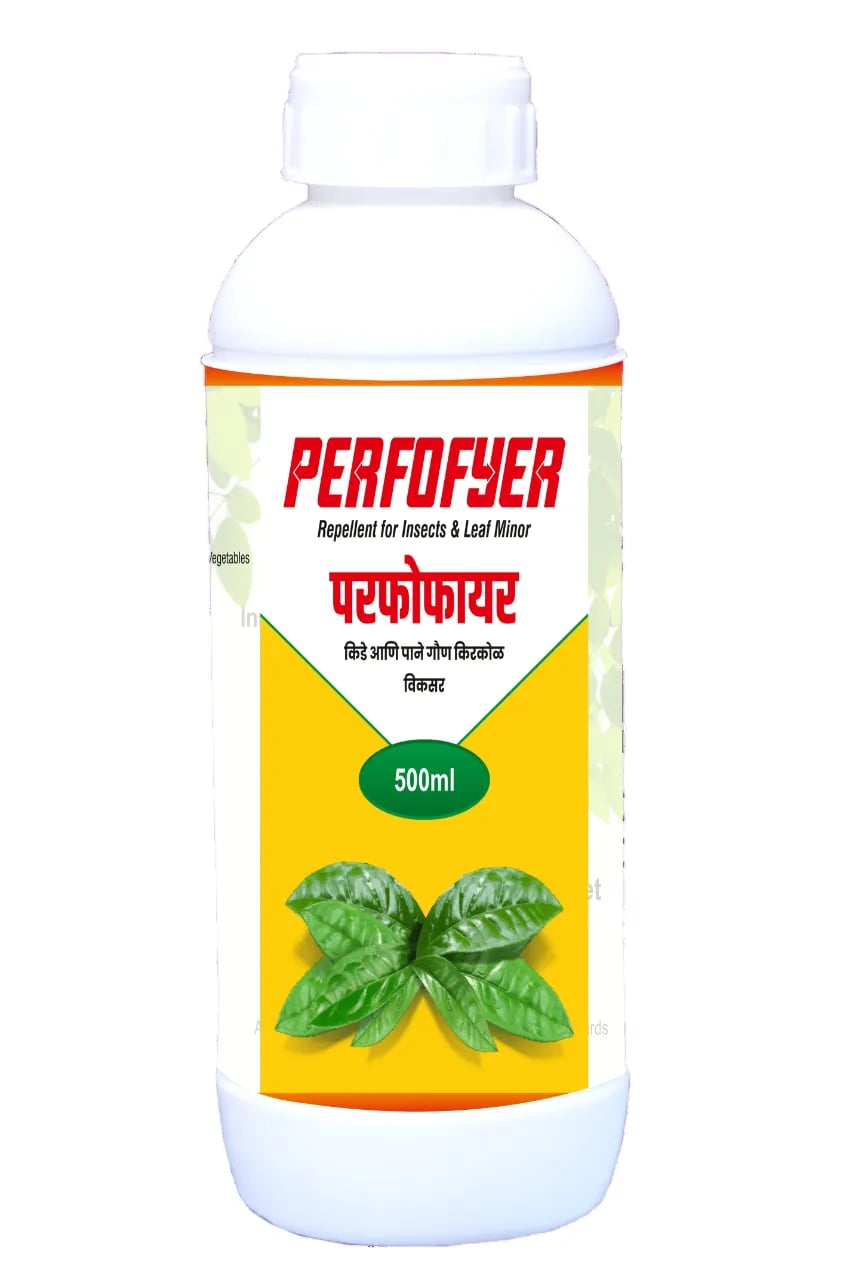 Perfofyer Insect Pest Repellent & Leaf Miner Controller, Bitter compounds 5% Water 95%, Safe Products, Non-Toxic , Residue Free Products.