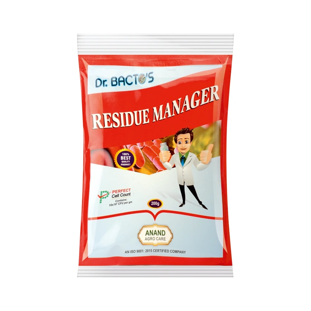 Dr. Bacto\'s Residue Manager, Reduce The Activity of Fungal Disease. Reduce the Fungal Diseases Like Powdery Mildew and Anthracnose.