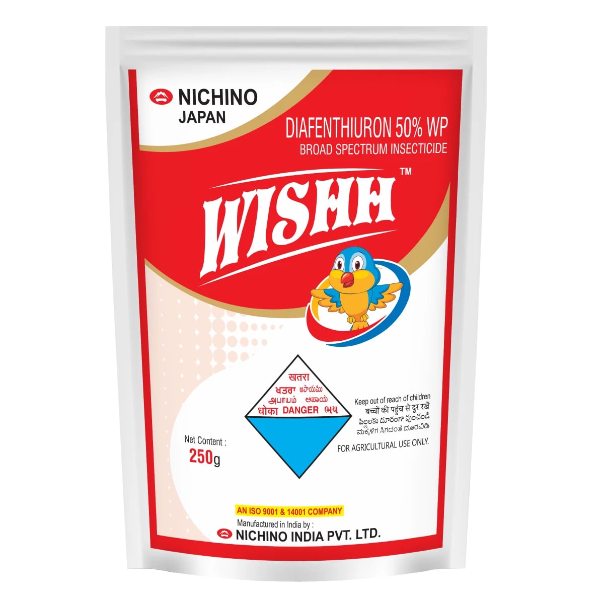 Nichino WISHH Diafenthiuron 50% WP Insecticide, Effective Whiteflies, Thrips, Aphids And Mites Control In Crops