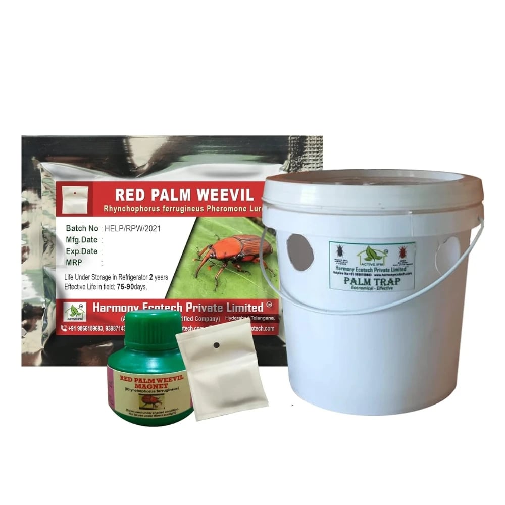 ACTIVE IPM Palm Trap + Red Palm Weevil Pheromone Lure, Pest Control Tool For Rhynchophorus Ferrugineus