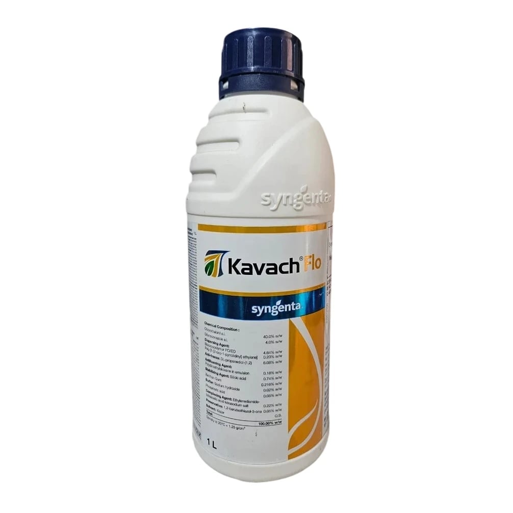 Syngenta Kavach Flo Fungicide - Broad Spectrum, Dual Action Contact & Systemic Fungicide, Controls Fungal Diseases In Tomato, Chilli & Potato