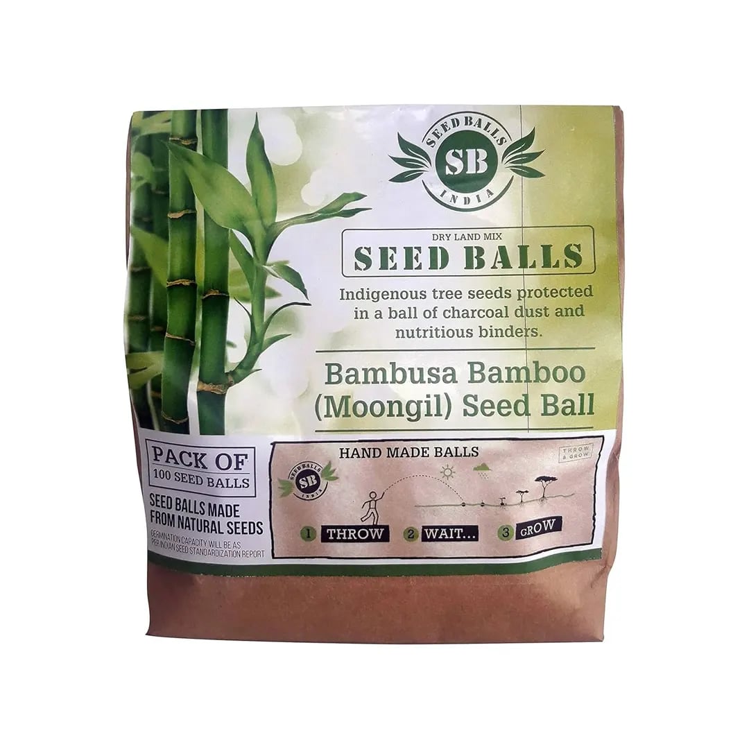 Seed Balls Just Throw & Grow (Bamboo or Mongil Seed Balls) Tree Seed Balls. Just throw on land or place in pot.