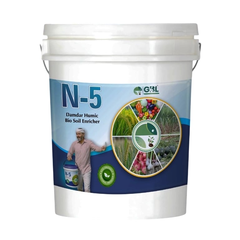 GBL N-5 Humic Acid And Amino Acid, Fulvic Acid, Trichoderma Fertilizer For Root Growth And Nutrient Uptake For All Crops