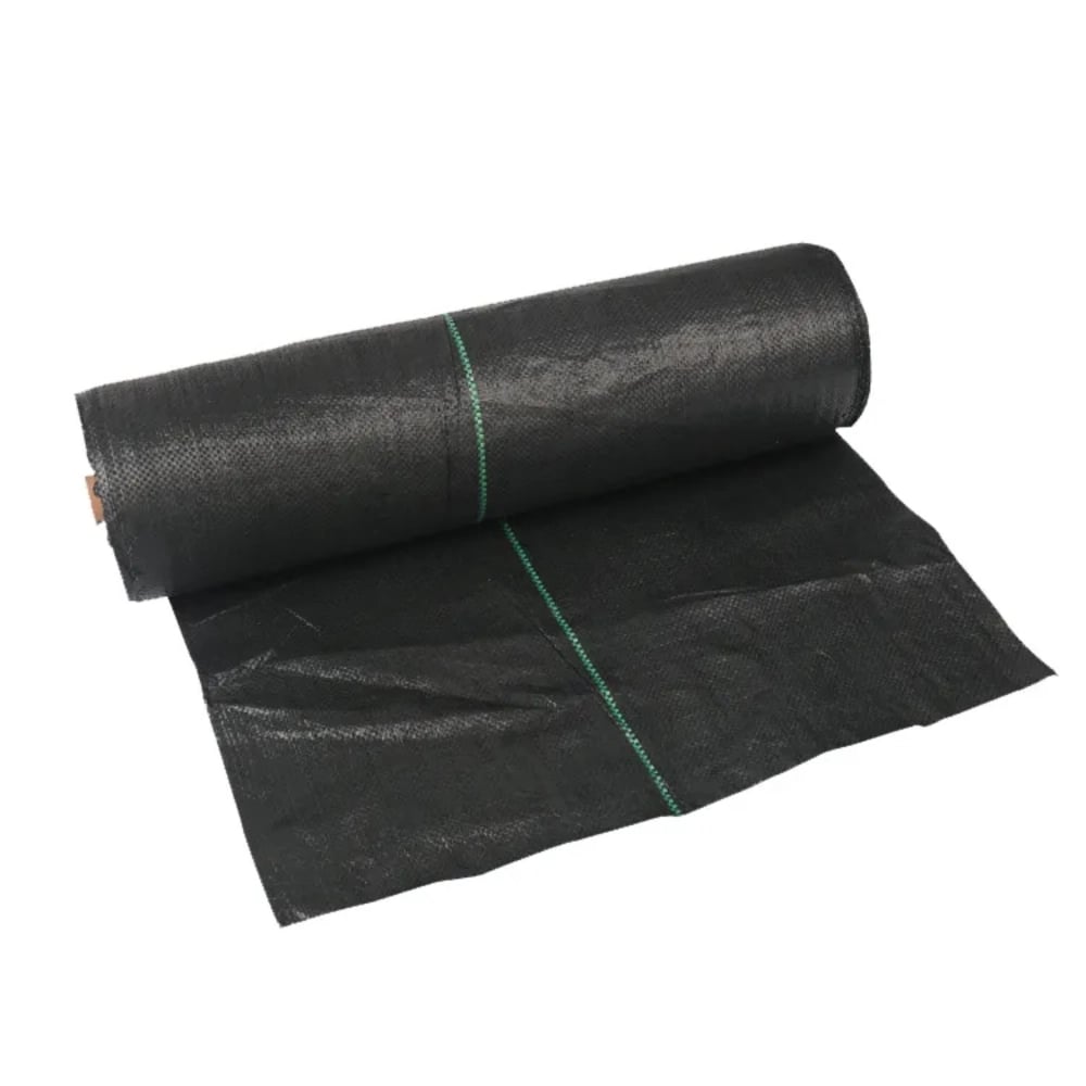 Singhal 110 GSM Weed Barrier Sheet, Landscape Fabric, Heavy Duty, Weed Block Gardening Mat For Gardens (Black)