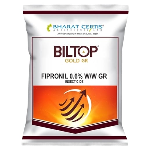Bharat Certis BILTOP GOLD GR Fipronil 0.6% GR Insecticide, Effective For Stem Borer, Leaf Folder & Termites In Multiple Crops