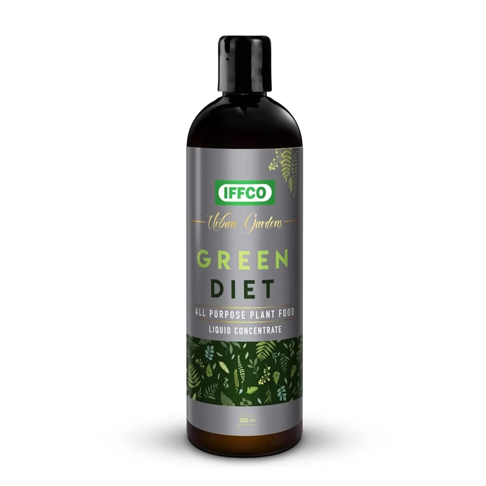 IFFCO Green Diet Organic Liquid Concentrate, Balanced Macro & Micro Nutrients Fertilizer For Indoor, Outdoor Plants