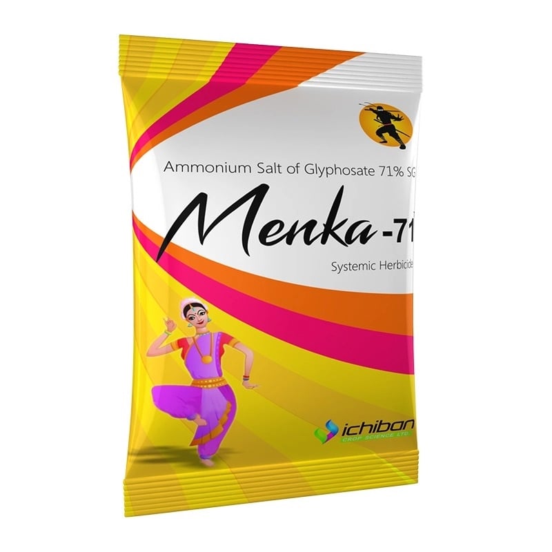 Ichiban Menka-71 Ammonium Salt of Glyphosate 71% SG Herbicide, Non-Selective, Effective Weed Control In Crops