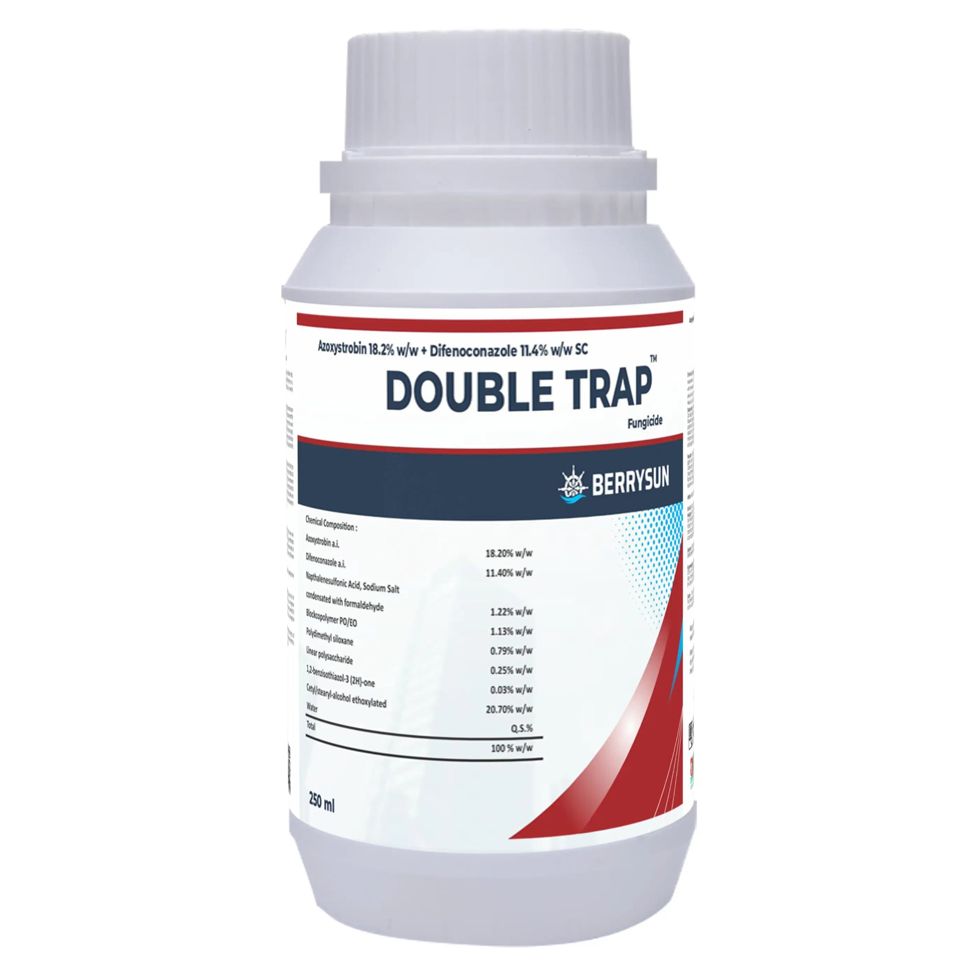 Berrysun DOUBLE TRAP Azoxystrobin 18.2% + Difenoconazole 11.4% SC Fungicides, Broad-Spectrum, Control Fungal Diseases In Crops