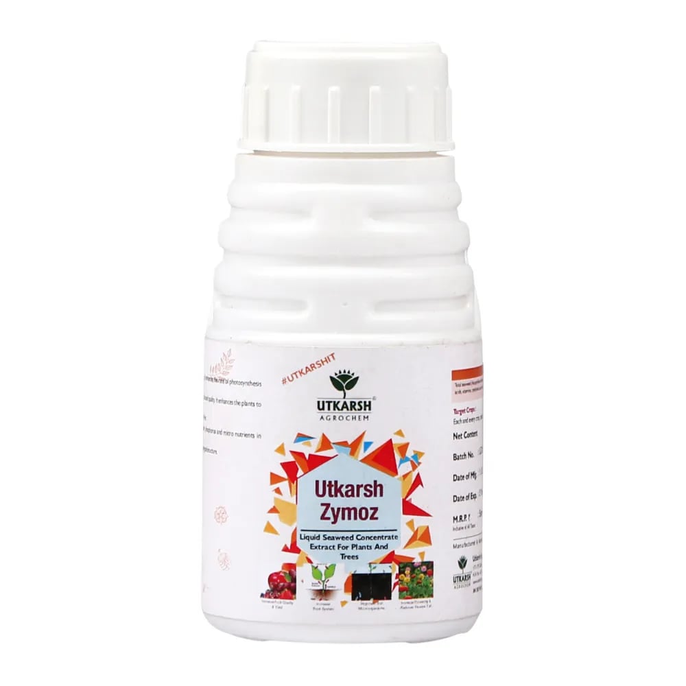 Utkarsh Zymoz-L Seaweed Concentrate Extract Biostimulant, Fertilizer For Plants Home Garden And Trees 