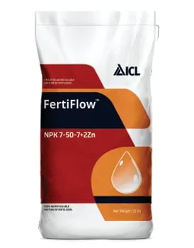 ICL Fertiflow NPK 7-50-7+2Zn Water Soluble Fertilizer for Crop Growth