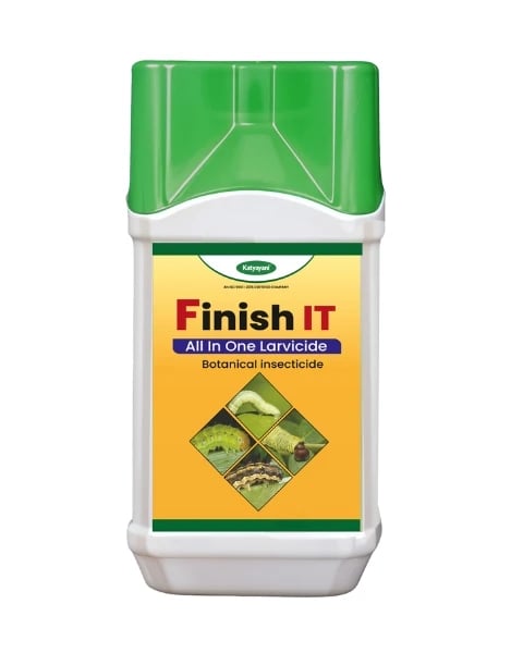Katyayani Finish It Insecticide, Control For Cabbage Butterfly, Armyworm, Natural Larvicide For Crops (All In One Larvicide) 