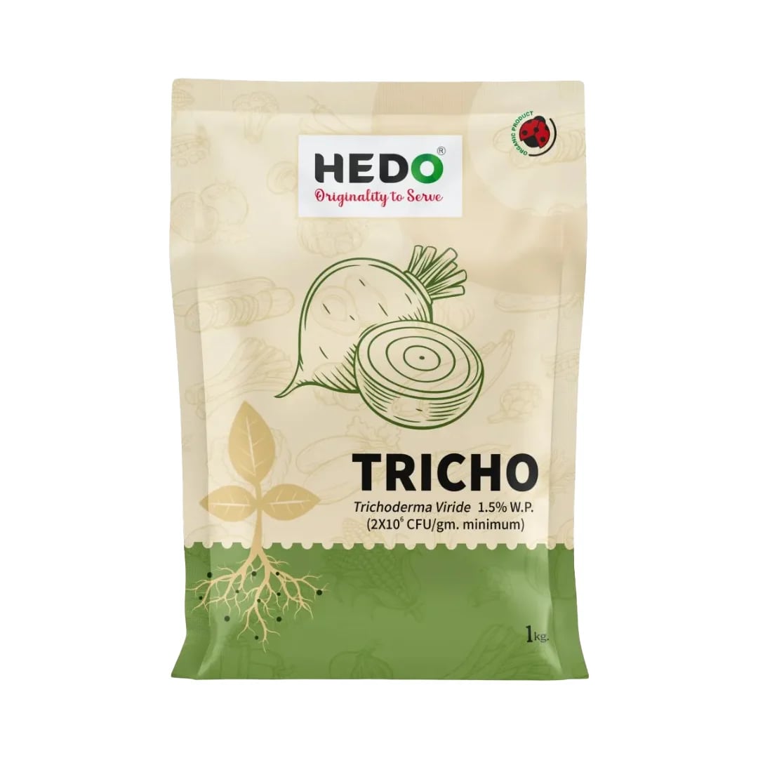 HEDO Tricho Trichoderma Viride 1.5% WP Bio Pesticide, Control A Wide Range of Soil And Seed Borne Fungal Diseases