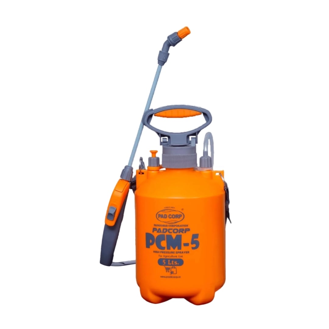 Pad Corp PCM-5 High Pressure 5 L Sprayer, Perfect for Plants, Gardening, Cleaning, and Sanitizing, Light and Versatile