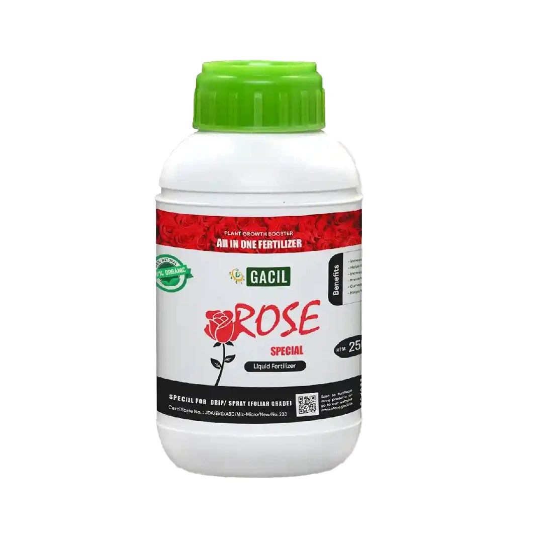 GACIL Rose Special Organic Liquid Micronutrient Fertilizer For Faster Growth.