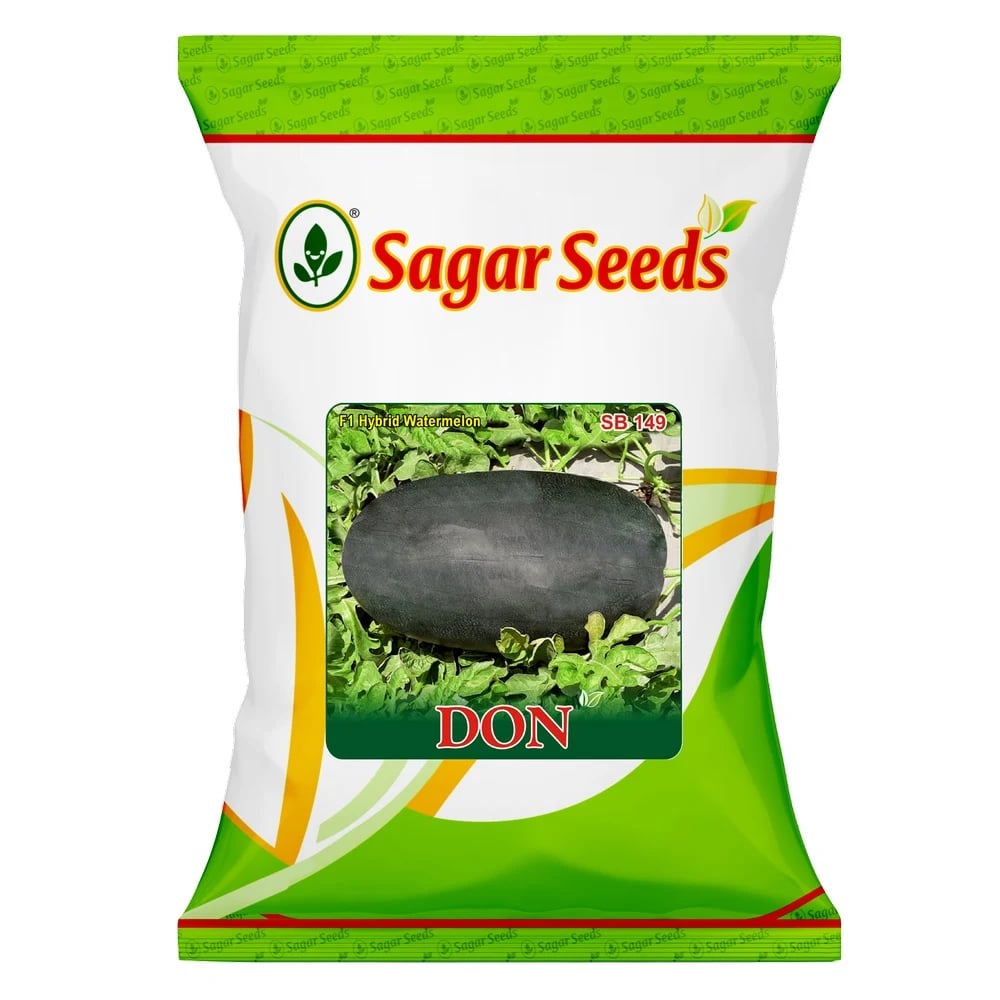Sagar Don F1 Hybrid Watermelon Seeds, High Yield, Deep Red Flesh, Strong And Vigorous Plant