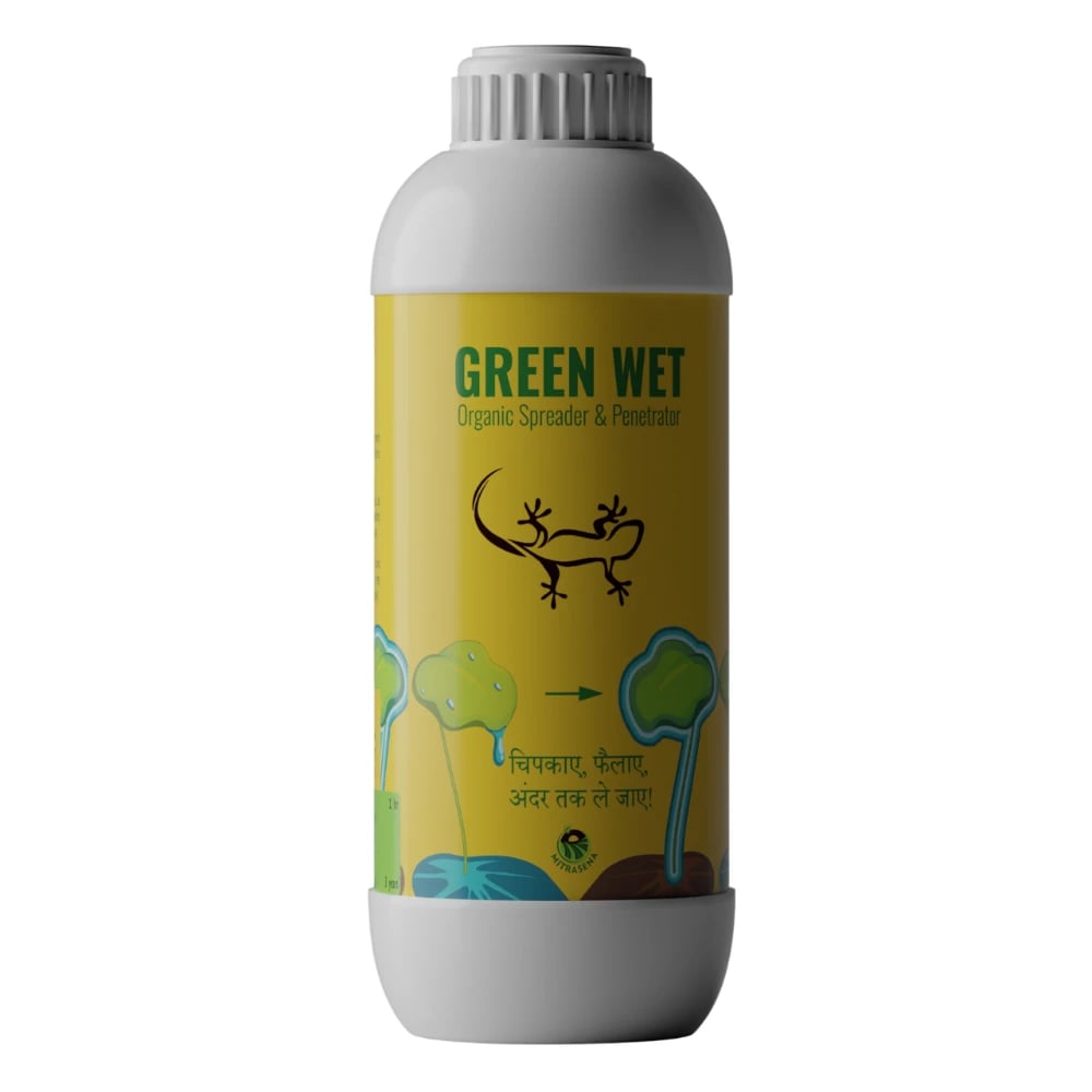 Biowall GREEN WET Spreader, Silicon Surfactant, Non-Ionic, Reliable Activator For All Crops