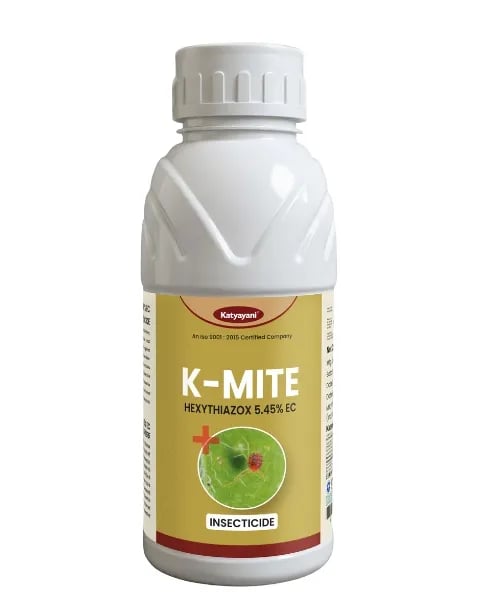 Katyayani K-Mite Hexythiazox 5.45% EC Insecticide, High Performance For Mite Control in Crops