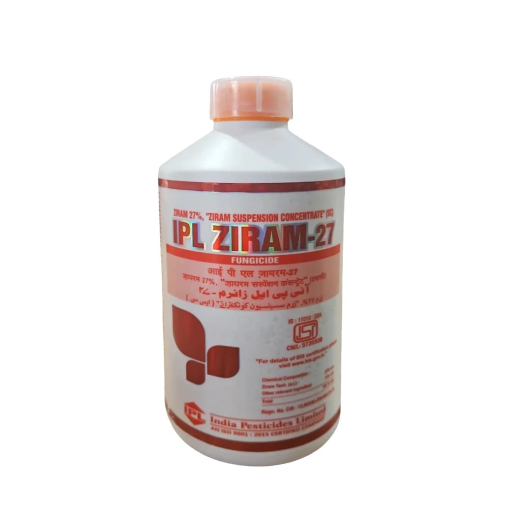 IPL Ziram 27% SC Contact Fungicide, Effective Against Wide Range Fungal Diseases