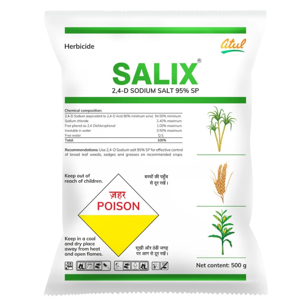 Atul SALIX 2, 4-D Sodium Salt 95% SP, Selective and Post-Emergence Herbicide