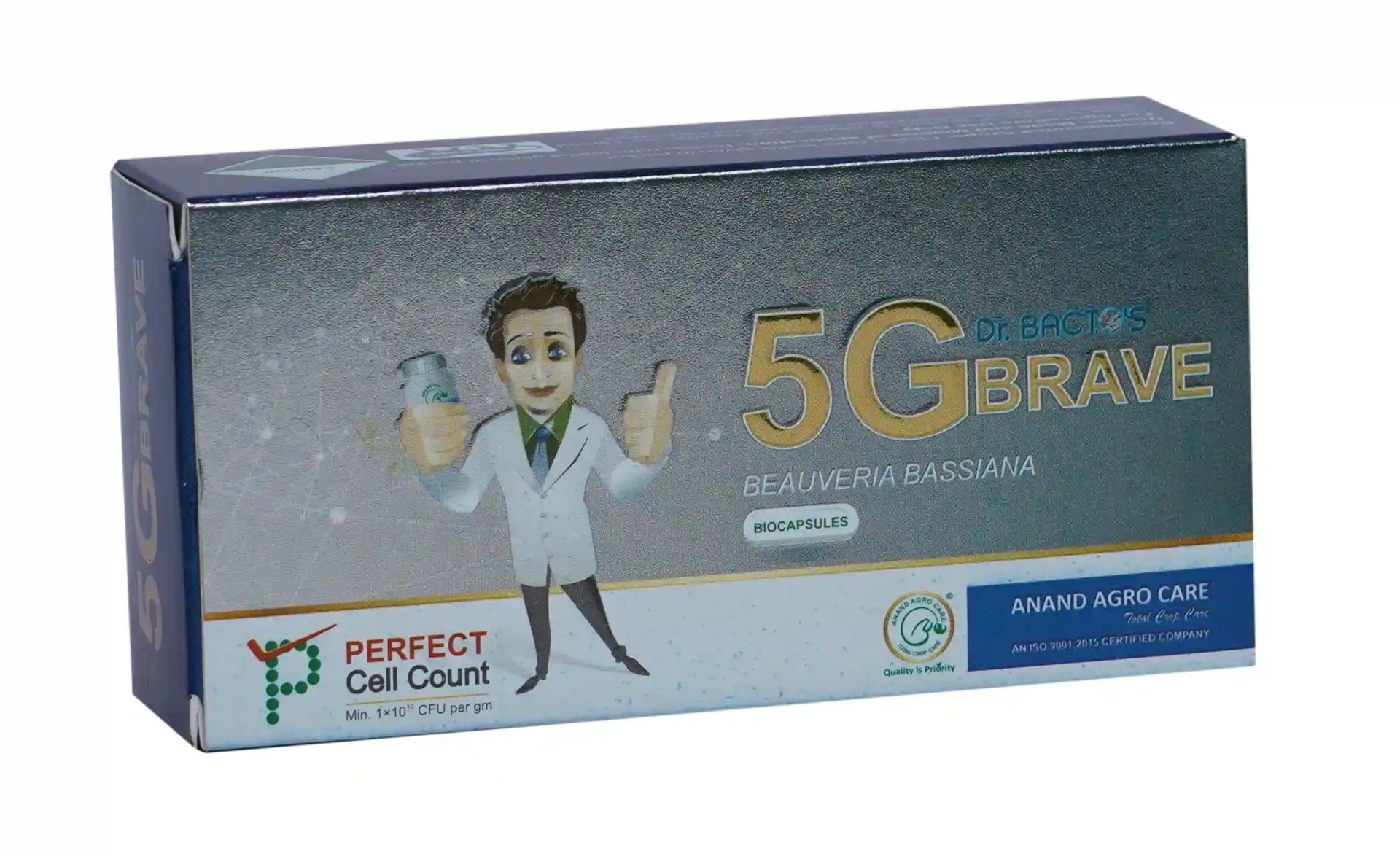 डॉ. बैक्टो 5जी ब्रेव बायोकैप्सूल, ब्यूवेरिया बैसियाना थ्रिप्स, सफ़ेद मक्खी, माहूँ के लिए सर्वश्रेष्ठ।