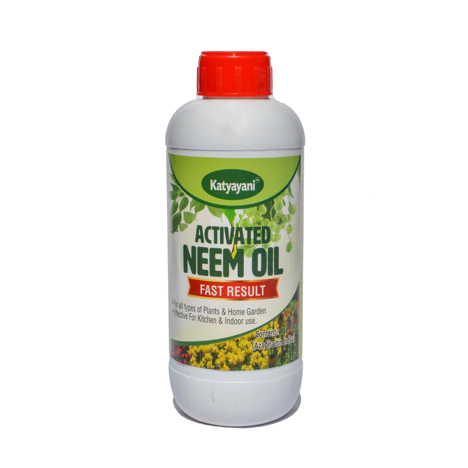 Katyayani Activated Neem Oil, Azadiractin Indica, 100% Organic Pesticide Derived From Cold Pressed Neem Oil