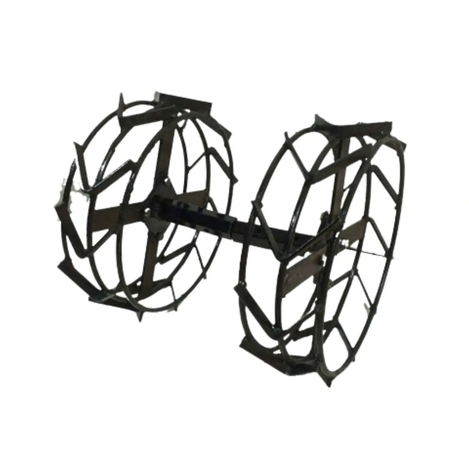 Farmq Special Iron Wheel Tiller Attachment, 16 Inch For Petrol And Diesel Weeders (7 & 9 HP)