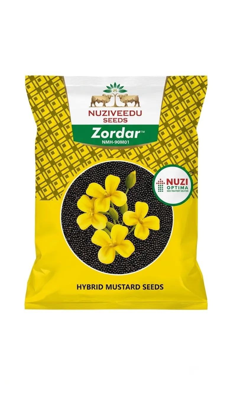 Nuziveedu Zordar NMH-90M01 Hybrid Mustard Seeds - High Yield & Oil Pack