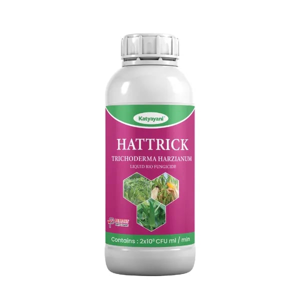 Katyayani Hattrick Trichoderma Harzianum Liquid Bio Fungicide, Advanced Disease Control For Robust Plant Health