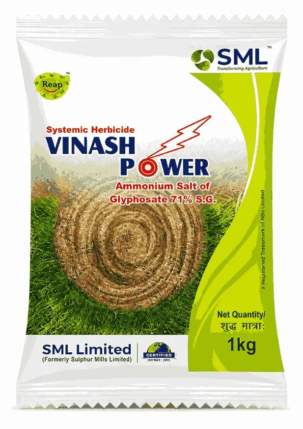 SML VINASH POWER Glyphosate 71% SG Non-Selective Systemic Herbicide