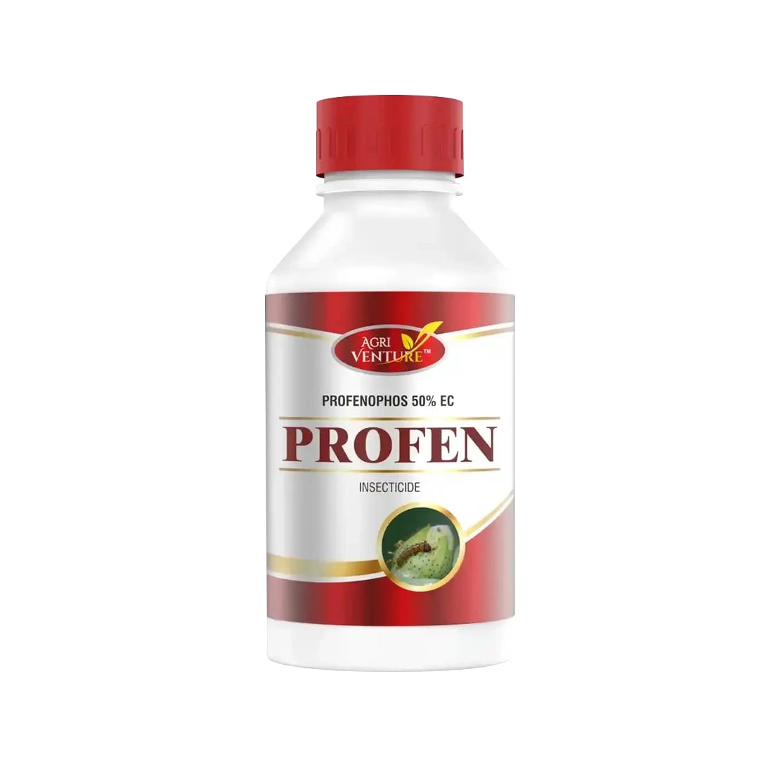 Agriventure Profen (Profenophos 50% EC) Insecticide, Control Bollworms, Jassids, Aphids