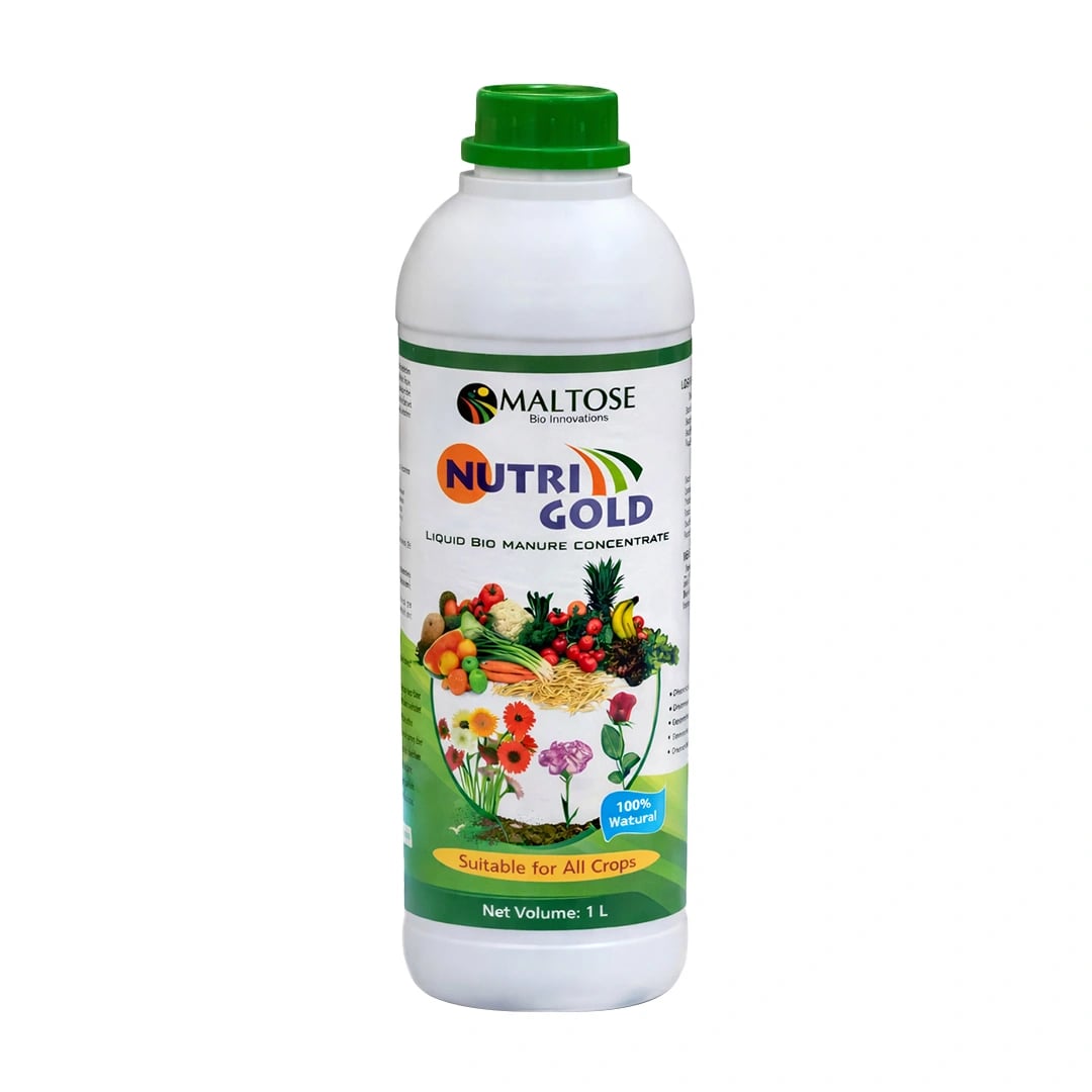 Nutrigold - Liquid Fertilizer, Bio-Active Microbial Fertilizer, For Increasing Ability Of Crops