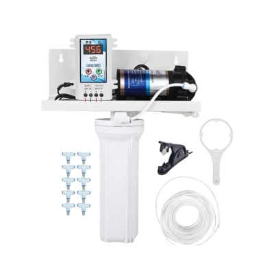 ShivSuraj Heavy Duty Fogger Misting Kit 150 GPD Pump 20 Nozzles 120ft Pipe Farm Cooling