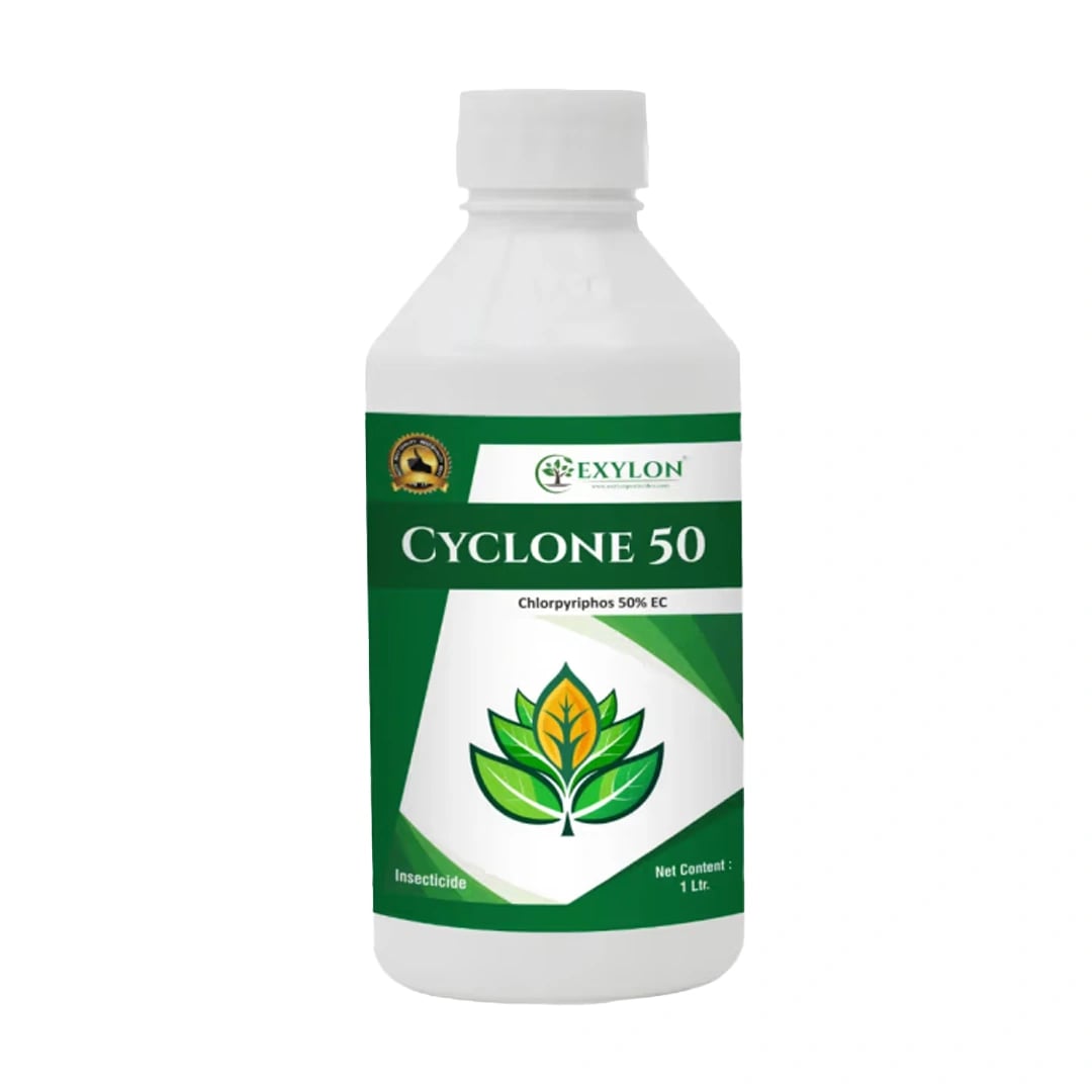 Exylon Cyclone 50 Chlorpyriphos 50% EC Insecticide, Broad-Spectrum, Effective Sucking And Chewing Pests For Crops