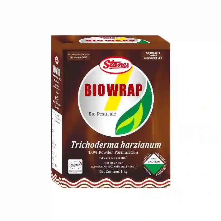 T. Stanes Biowrap Trichoderma Harzianum 1.00% WP Nematode, Biocontrol For Soil Diseases Control